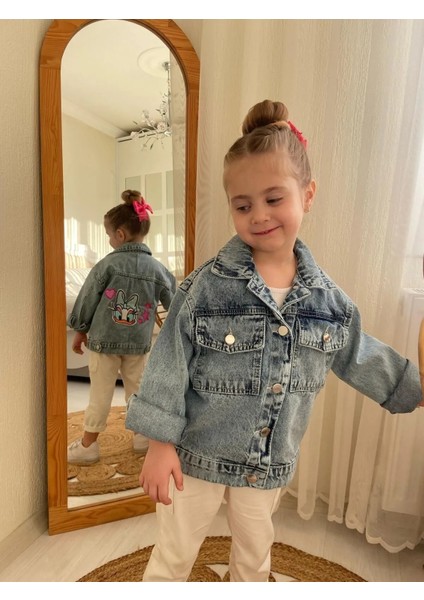 Kız Çocuk Mevsimlik Daisy Kot Mont-Kot Ceket