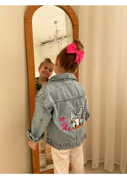 Kız Çocuk Mevsimlik Daisy Kot Mont-Kot Ceket