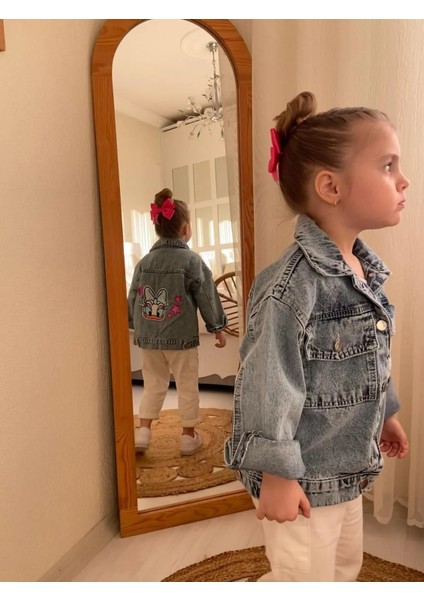 Kız Çocuk Mevsimlik Daisy Kot Mont-Kot Ceket