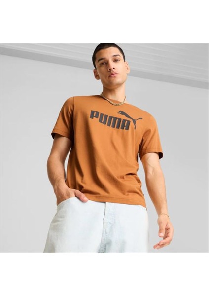 Ess Logo Tee Erkek Kahverengi Tişört - 586667 28