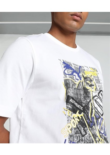 Graphics Photoprint Tee Erkek Beyaz Tişört - 683213 02 indirimleri