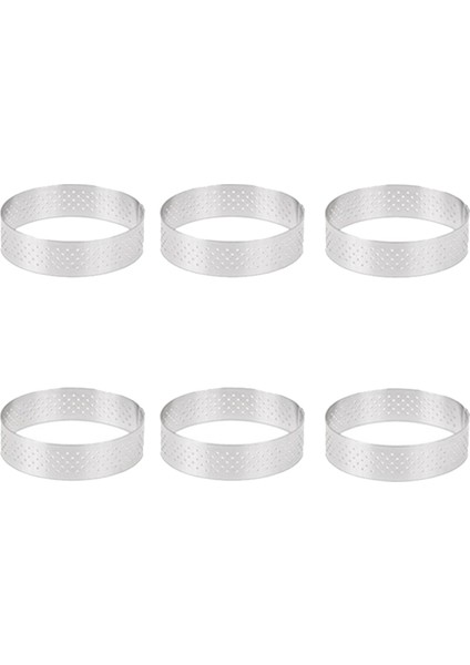 Торт В Форме,18 Adet 6 cm Tart Yüzük Paslanmaz Çelik Tartlet Kalıp Daire Kesici Pasta Halkası Isıya Dayanıklı Delikli Kek Mus Kalıpları (Yurt Dışından) indirimleri