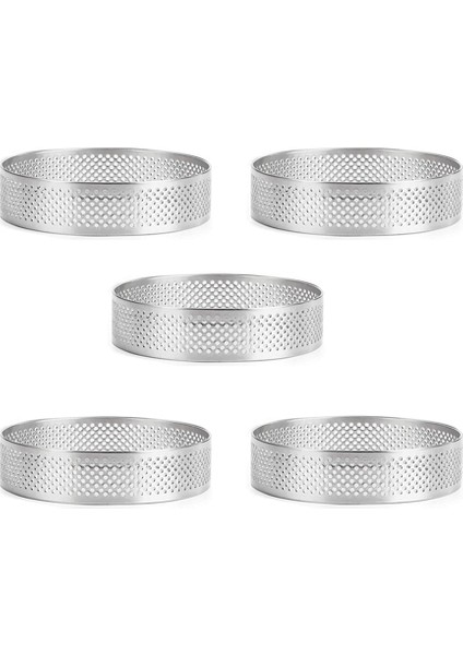 8 Cmtart Yüzük Paslanmaz Çelik Tartlet Kalıp Daire Kesici Pasta Halkası Isıya Dayanıklı Delikli Kek Mousse Tart Pasta,торт Формы (Yurt Dışından)
