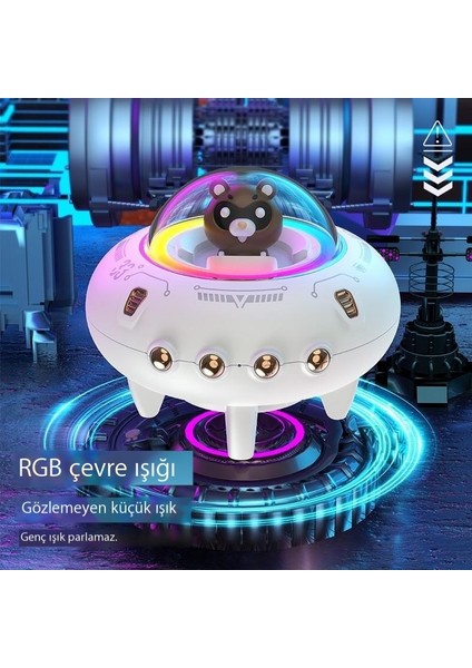 Yüksek Hacimli Mini Uçan Daire Bluetooth Hoparlör (Yurt Dışından) modelleri