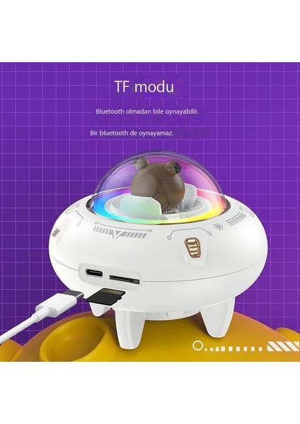 Yüksek Hacimli Mini Uçan Daire Bluetooth Hoparlör (Yurt Dışından) fırsatları