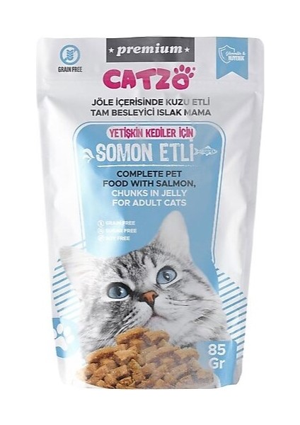 Yetişkin Kedi Pouch Somonlu 85 gr