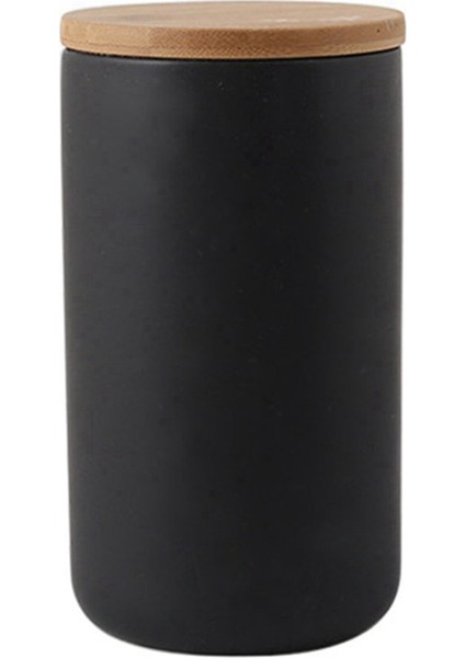 Организаторы,tam Tahıl Saklama Kutusu Mutfak Depolama Kavanoz Gıda Mühürlü Kavanoz Seramik Saklama Kutusu Mühürlü Şişe Depolama Kavanoz, Siyah L (Yurt Dışından)