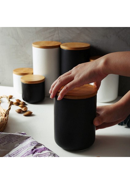 Организаторы,tam Tahıl Saklama Kutusu Mutfak Depolama Kavanoz Gıda Mühürlü Kavanoz Seramik Saklama Kutusu Mühürlü Şişe Depolama Kavanoz, Siyah L (Yurt Dışından) modelleri