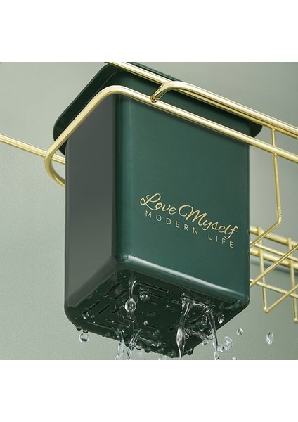 Организаторы,mutfak Caddy Için Sünger Tutucu Bulaşık Drenaj Lavabo Sepeti Lavabo Bulaşık Kurutma Rafı Meyve Paslanmaz Kase Bulaşıklık, B (Yurt Dışından)