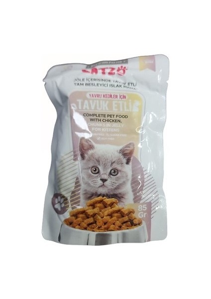 Yavru Kedi Pouch Tavuklu 85 gr