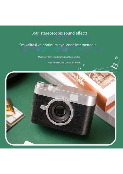 Ev Kullanımı Için Kamera Şeklinde, Işıklı Bluetooth Hoparlör (Yurt Dışından) fırsatları
