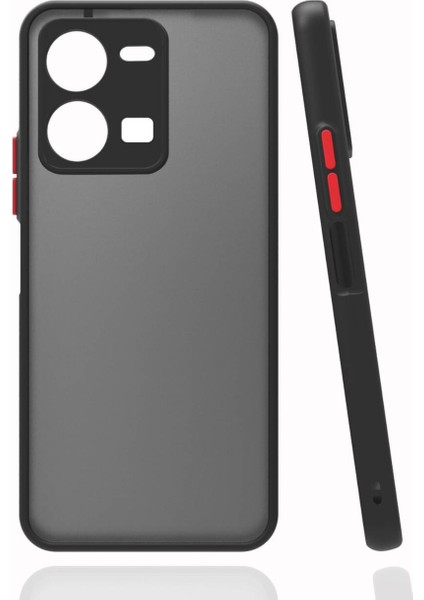 Vivo Y35 / Y22S Uyumlu 3D Kamera Korumalı Arkası Mat Darbe Emici Kılıf Kapak