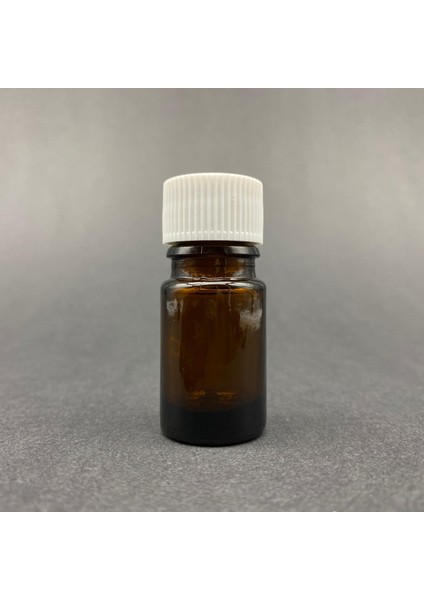 Kahverengi Cam Kapaklı Şişe 5 ml , Kahverengi Cam Şişe x 10 Adet