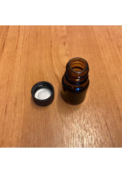 3 ml Kapaklı Amber Cam Şişe , 3 cc Amber Cam Şişe x 10 Adet