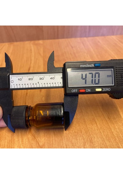 3 ml Kapaklı Amber Cam Şişe , 3 cc Amber Cam Şişe x 10 Adet