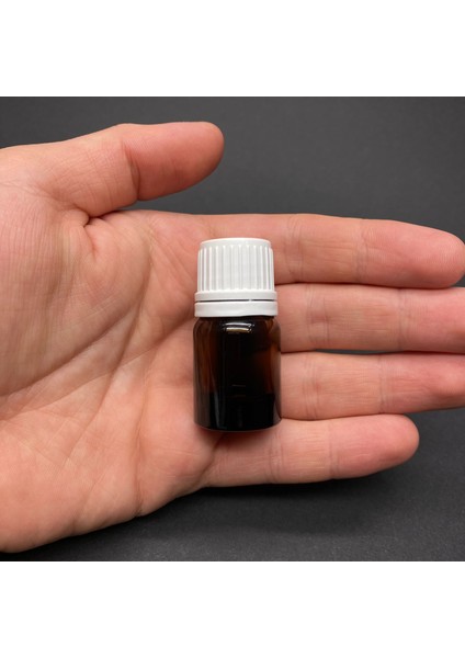 3 ml Kapaklı Amber Cam Şişe , 3 cc Amber Cam Şişe x 10 Adet