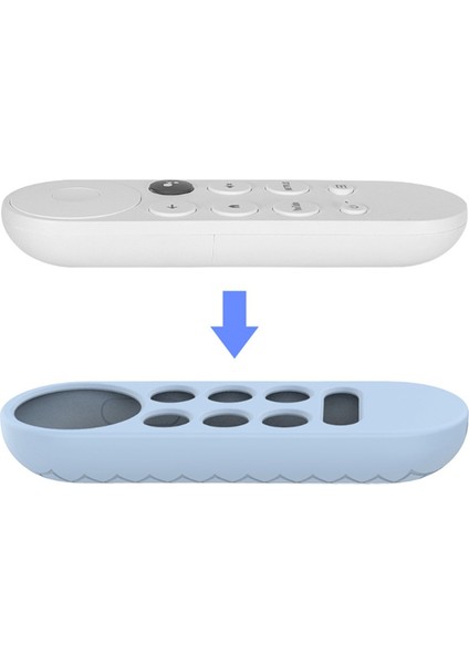 Google 2020 Tv Uzaktan Kumanda Koruyucu Kapak Kabuğu Için Kaymaz Yumuşak Silikon Kılıf (Mavi) (Yurt Dışından) fiyatları