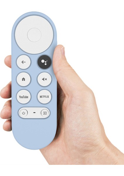Google 2020 Tv Uzaktan Kumanda Koruyucu Kapak Kabuğu Için Kaymaz Yumuşak Silikon Kılıf (Mavi) (Yurt Dışından) fırsatları