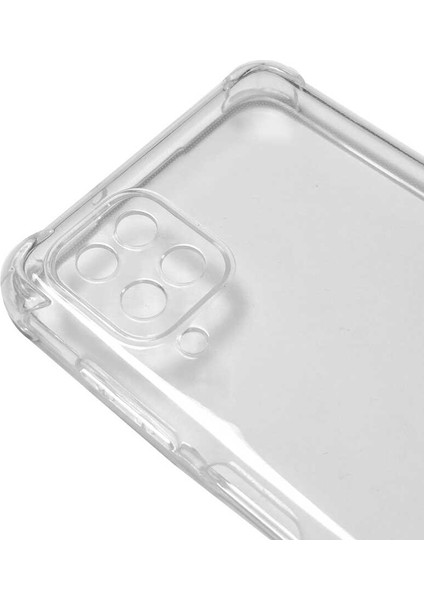Galaxy A12 Kılıf Kamera Korumalı Nitro Anti Shock Silikon-Renksiz modelleri
