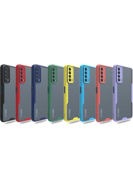 Huawei P Smart 2021 Kılıf Parfe Kapak-Siyah
