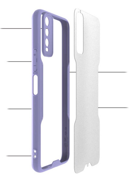 Vivo Y20 Kılıf Parfe Kapak-Siyah