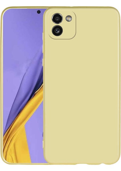 Galaxy A03 Kılıf Premier Silikon Kapak-Gold