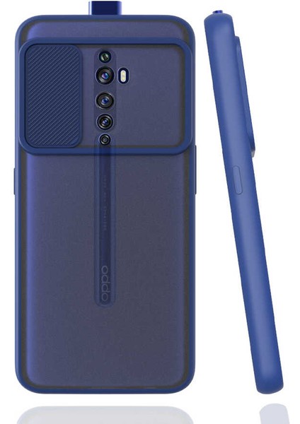 Oppo Reno 2z Kılıf Lensi Kapak-Lacivert