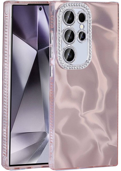 Samsung Galaxy S23 Ultra Kılıf Airbagli Parlak Taş Detay Tasarımlı Esila Kapak