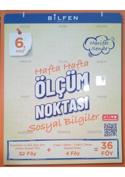 Bilfen Yayıncılık 6.sınıf Sosyal Bilimler Ölçüm Noktası