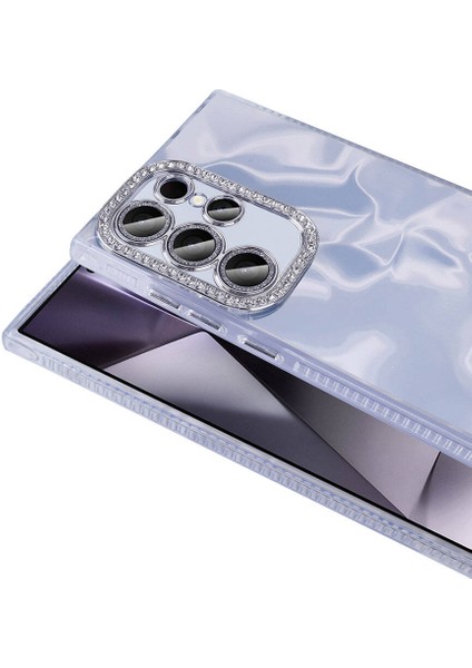 Galaxy S23 Ultra Kılıf Airbagli Parlak Taş Detay Tasarımlı Esila Kılıf modelleri