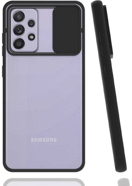 Samsung Galaxy A52 Kılıf Lensi Kapak - Siyah