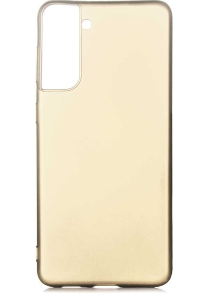 Samsung Galaxy S21 Kılıf Premier Silikon Kapak - Gold