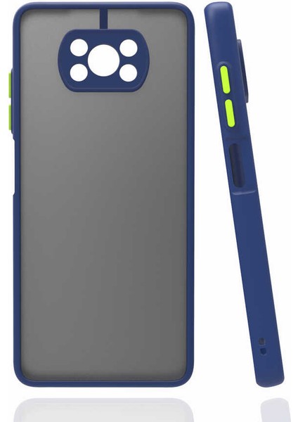 Xiaomi Poco X3 Kılıf Hux Kapak - Lacivert