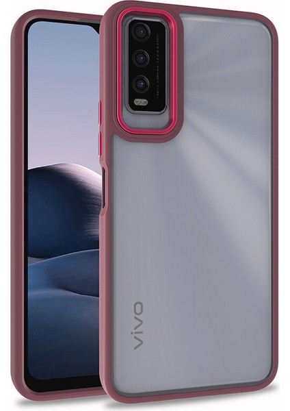 Vivo Y11S Kılıf Flora Kapak - Kırmızı