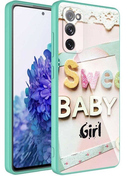 Samsung Galaxy S20 Fe Kılıf Kamera Korumalı Desenli Sert Silikon Epoksi Kapak - No5