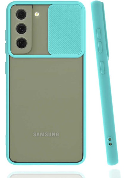 Samsung Galaxy S22 Plus Kılıf Lensi Kapak - Turkuaz