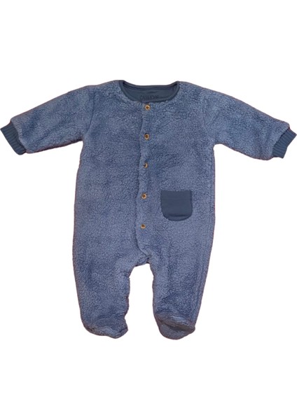 Patikli Welsoftlu astarlı bebek kışlık Tulum sıcacık Mavi fiyatları