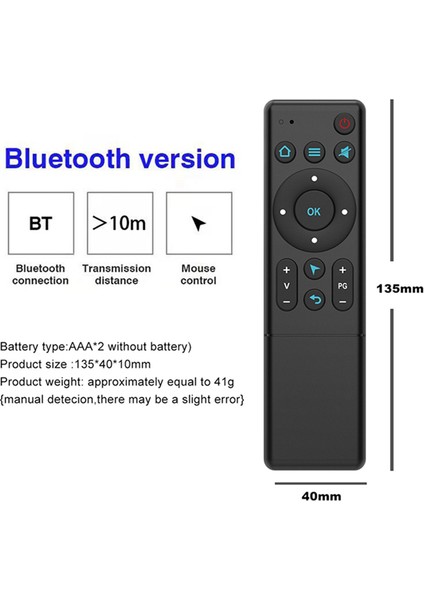 M5 Bluetooth 5.2 Tv Uzaktan Kumanda Hava Kızılötesi Uzaktan Kumanda Tv Kutusu Projektör ve Pc Akıllı Ev Için (Yurt Dışından)