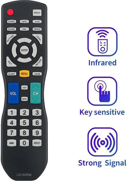 LD100RM Apex Tv Için Uzaktan Kumandayı Değiştirin LE24H87 LE3242 LD4077M HC3269 -188 RM188 RTLE24H87 (Yurt Dışından) fiyatları