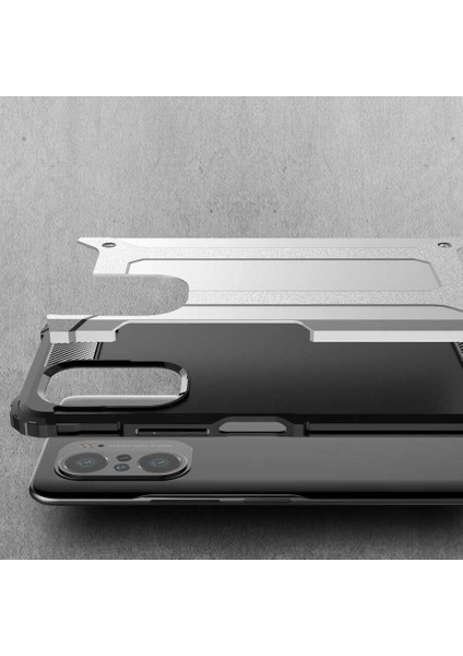 Xiaomi Mi 11i Kılıf Crash Silikon Kapak-Gri