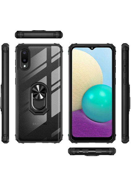 Galaxy A02 Kılıf Mola Kapak-Siyah