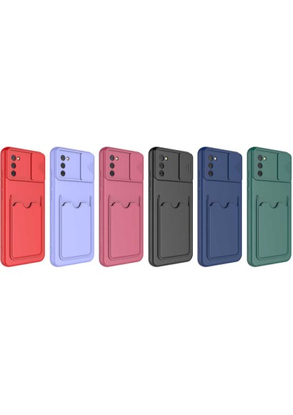 Galaxy A02S Kılıf ​zore Kartix Kapak-Lacivert