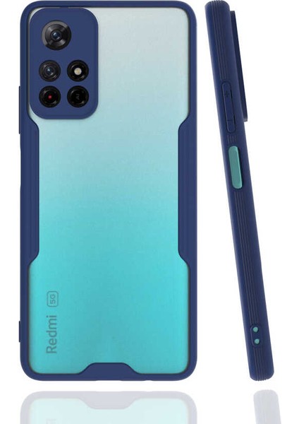 ZORE Xiaomi Poco M4 Pro 5g Kılıf Parfe Kapak-Lacivert