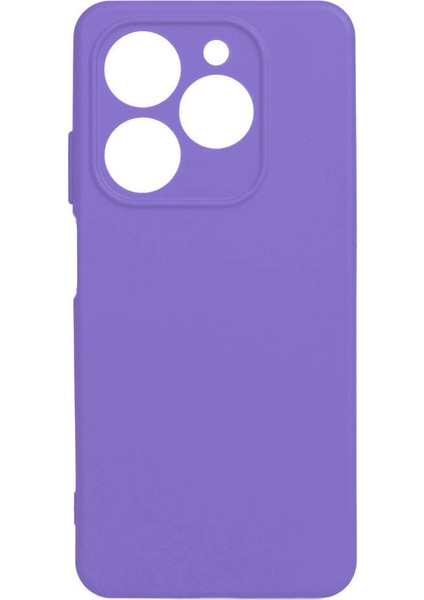 ZORE Tecno Spark 20 Kılıf Biye Silikon-Lila