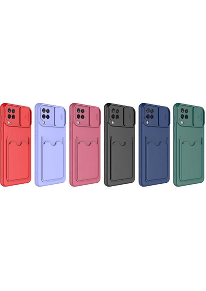 Galaxy M32 Kılıf ​zore Kartix Kapak-Koyu Mor