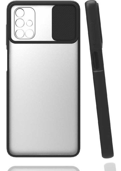 Galaxy M51 Kılıf Lensi Kapak-Siyah