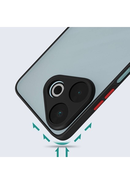 ZORE Xiaomi Redmi 13 4g Kılıf Hux Kapak-Siyah