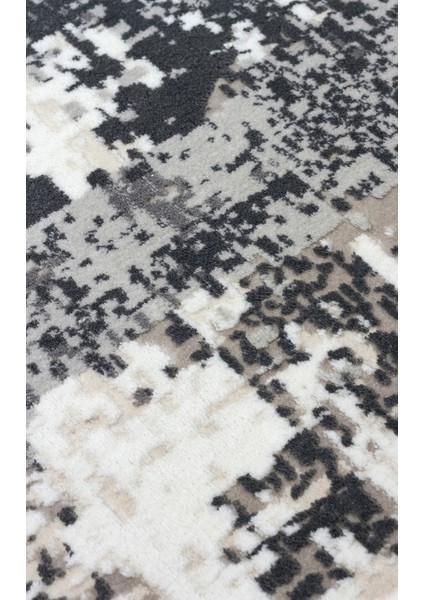 Marble Serisi Modern Desenli Salon Oturma Odası Koridor Antre Şık Halı 04 Grey Antrasıt