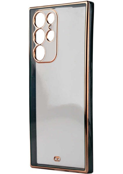 Galaxy S22 Ultra Kılıf Voit Clear Kapak-Yeşil