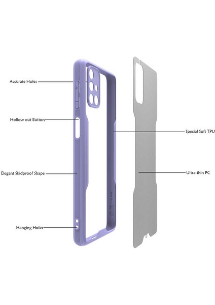 Galaxy M31S Kılıf Parfe Kapak-Koyu Yeşil